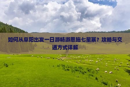 阜阳去恩施七星寨一日