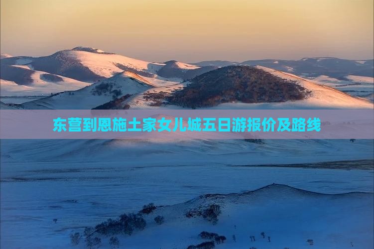 东营到恩施土家女儿城五日游