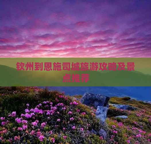 钦州到恩施土司城一日