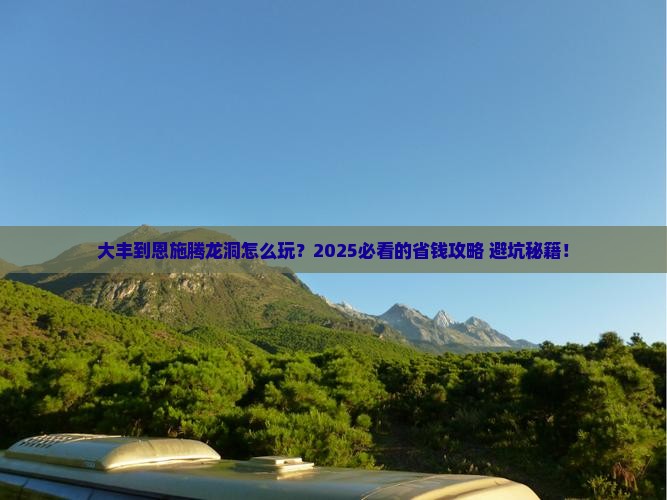大丰到恩施腾龙洞旅行社