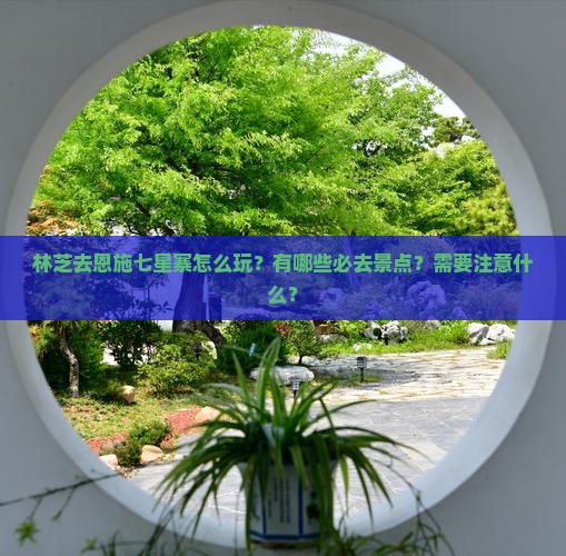 林芝去恩施七星寨哪里玩
