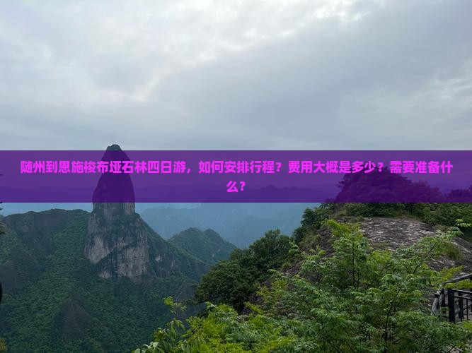 随州到恩施梭布垭石林四日游