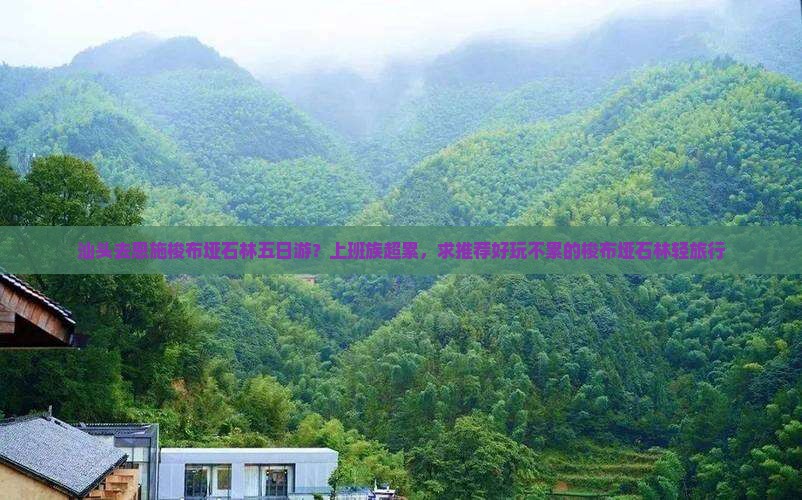 汕头去恩施梭布垭石林五日游