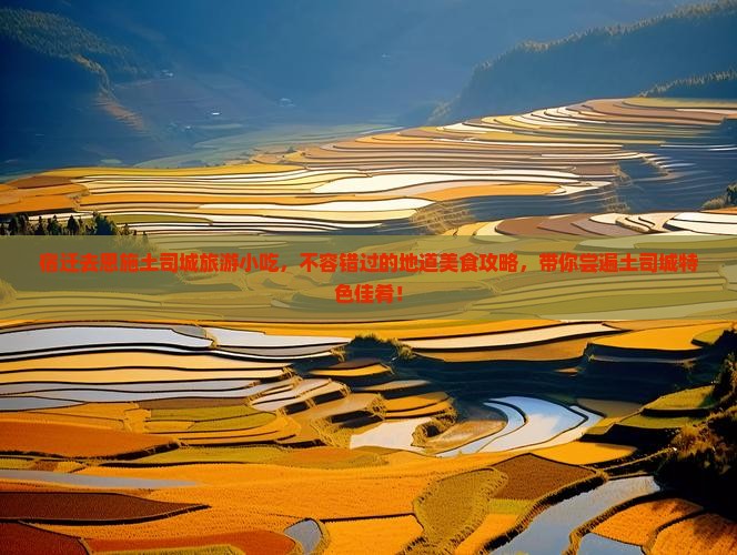 宿迁去恩施土司城旅游小吃