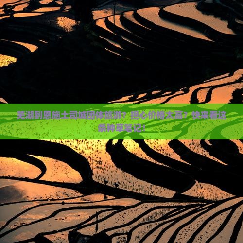 芜湖去恩施土司城团体旅游