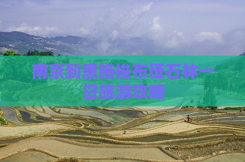 南京到恩施梭布垭石林一日