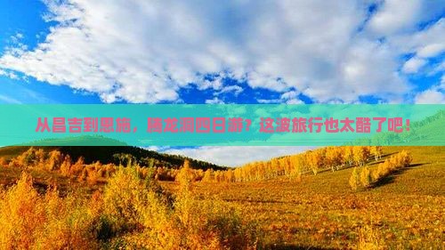 昌吉去恩施腾龙洞四日游