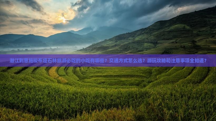 潜江到恩施梭布垭石林旅游小吃