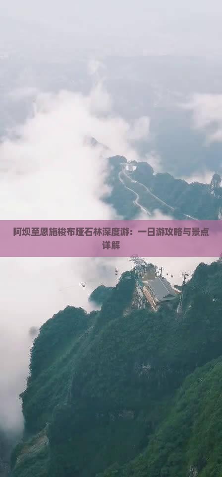 阿坝至恩施梭布垭石林深度游：一日游攻略与景点详解