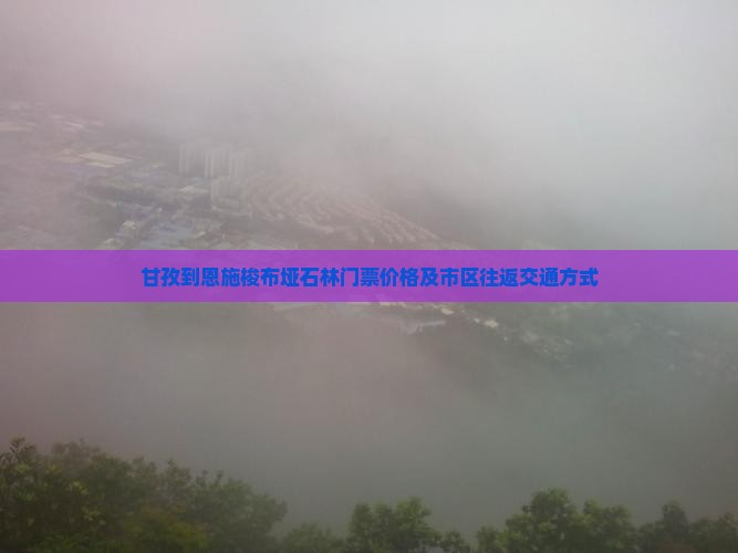 甘孜到恩施梭布垭石林门票价格及市区往返交通方式 甘孜到恩施梭布垭石林门票价格及市区往返交通方式