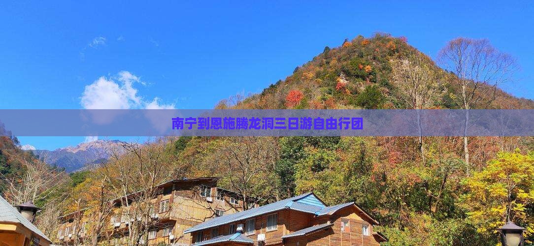 南宁到恩施腾龙洞三日游自由行团