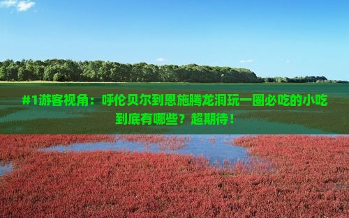 呼伦贝尔到恩施腾龙洞旅游小吃