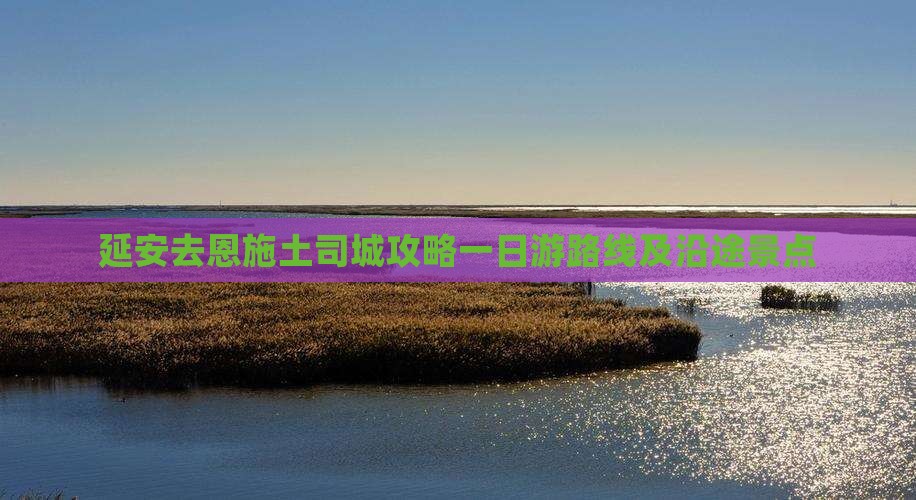 延安去恩施土司城攻略