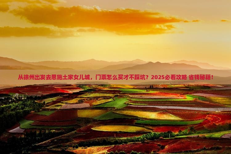 徐州去恩施土家女儿城门票