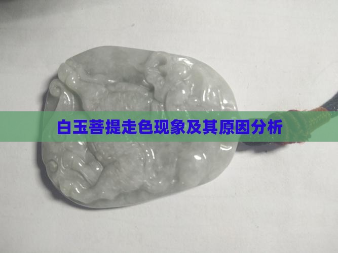 白玉菩提走色现象及其原因分析