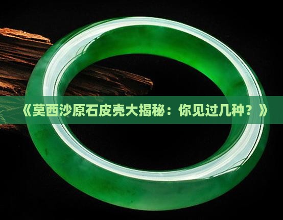 莫西沙原石皮壳大全