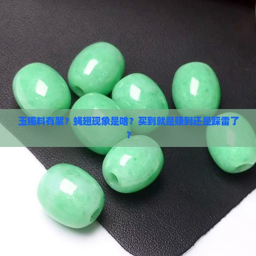 玉镯料有絮或蝇翅