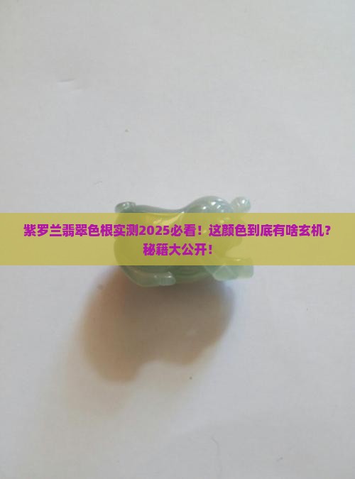 紫罗兰翡翠色根