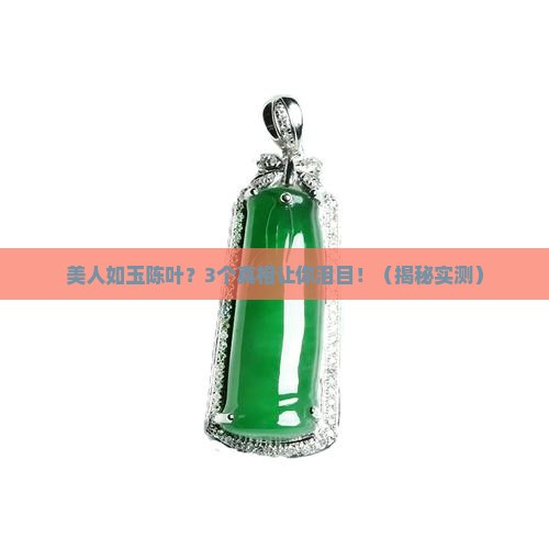 美人如玉陈叶