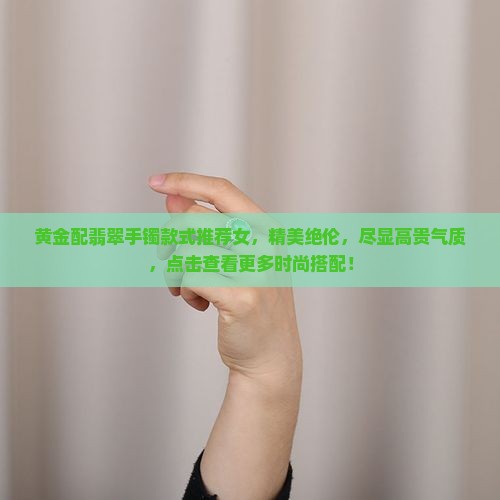 黄金配翡翠手镯款式推荐女