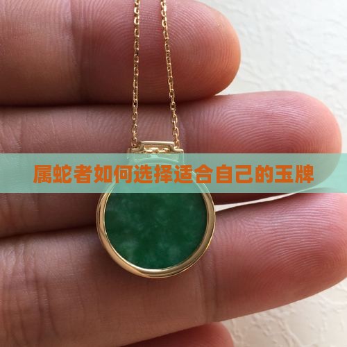 属蛇者如何选择适合自己的玉牌