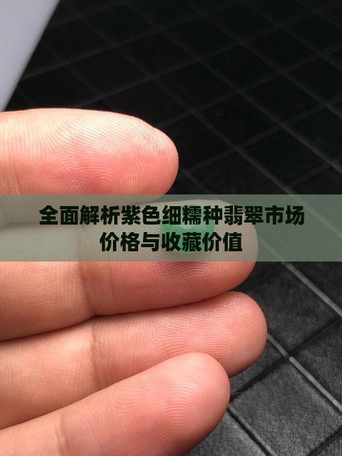 全面解析紫色细糯种翡翠市场价格与收藏价值