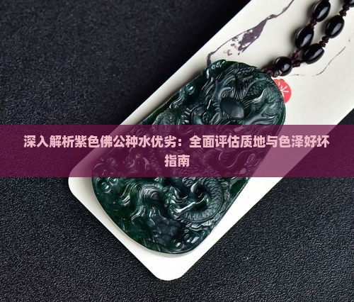 深入解析紫色佛公种水优劣：全面评估质地与色泽好坏指南