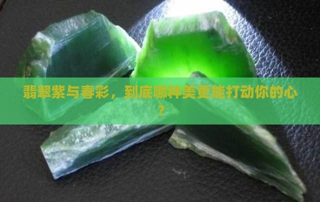 翡翠紫色与春彩哪个好