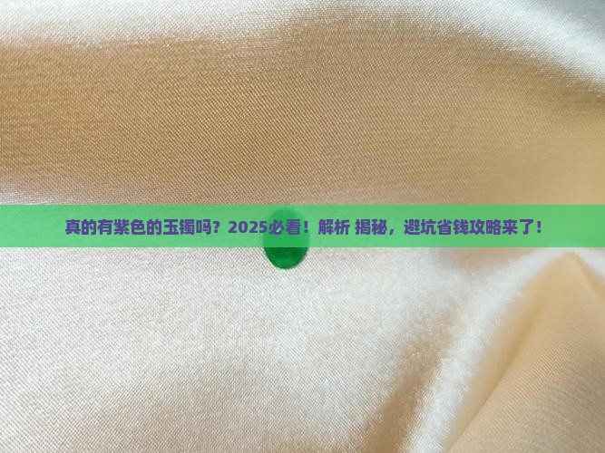 真的有紫色的玉镯吗