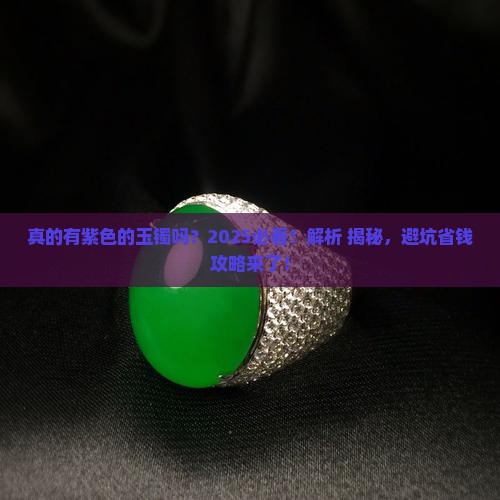 真的有紫色的玉镯吗