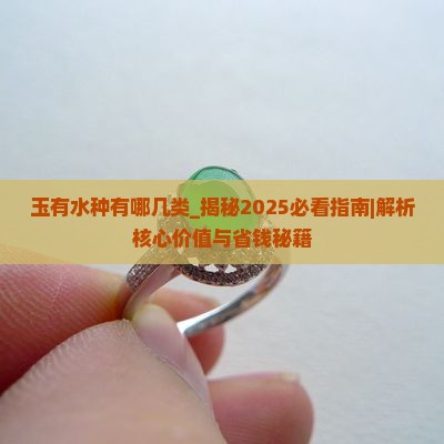 玉有水种有哪几类