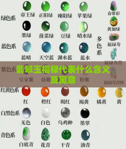 翡翠玉福禄代表什么含义