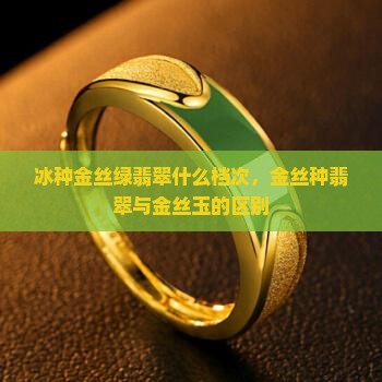 冰种金丝绿翡翠什么档次，金丝种翡翠与金丝玉的区别