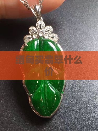 缅甸买翡翠什么价