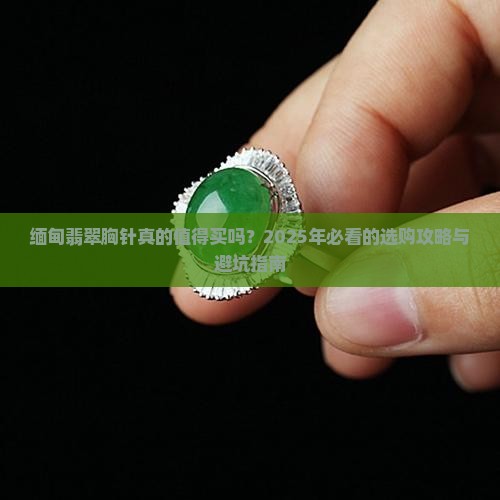 缅甸翡翠胸针