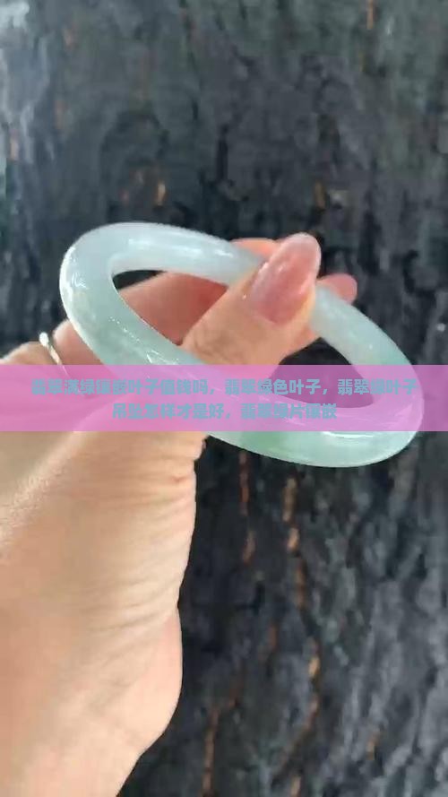 翡翠满绿镶嵌叶子