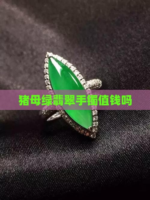 猪母绿翡翠手镯值钱吗