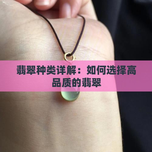 翡翠种类详解：如何选择高品质的翡翠