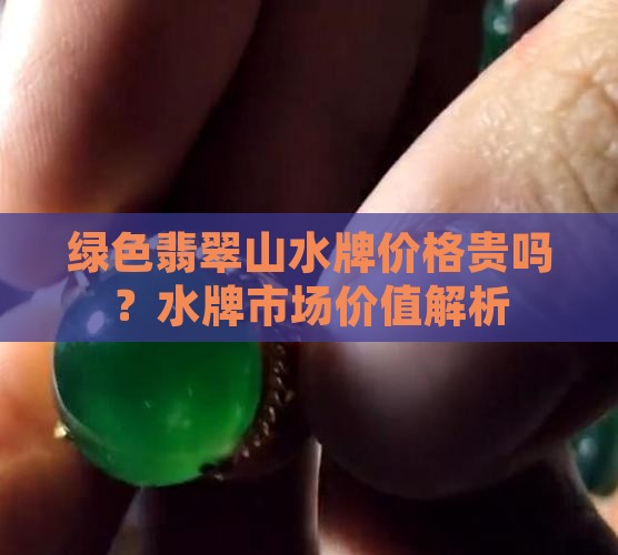 绿色翡翠山水牌价格贵吗？水牌市场价值解析