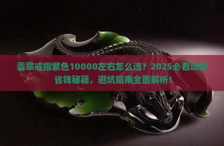 翡翠戒指紫色10000左右