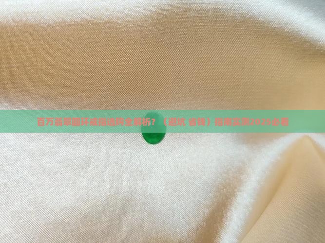 百万翡翠圆环戒指