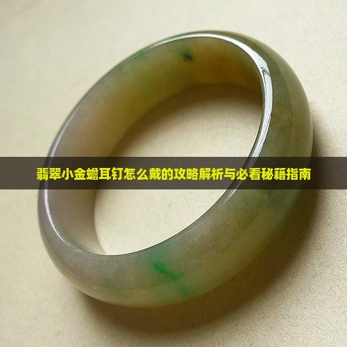 翡翠小金蟾耳钉怎么戴的