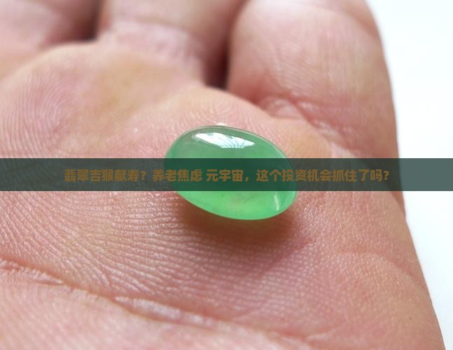 翡翠吉猴献寿？养老焦虑+元宇宙，这个投资机会抓住了吗？