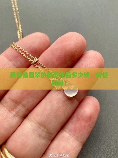 黑得像墨翠的老蓝水值多少钱，价格如何？