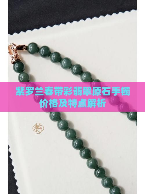 紫罗兰春带彩翡翠原石手镯价格及特点解析