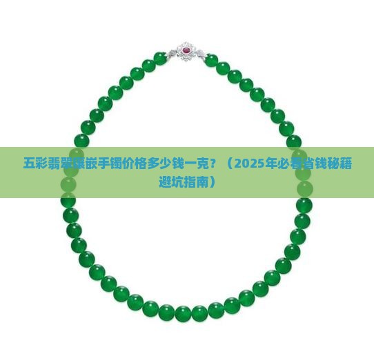 五彩翡翠镶嵌手镯价格多少钱一克