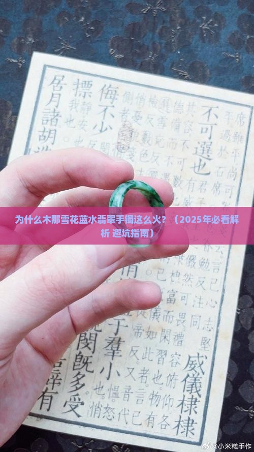 木那雪花蓝水翡翠手镯