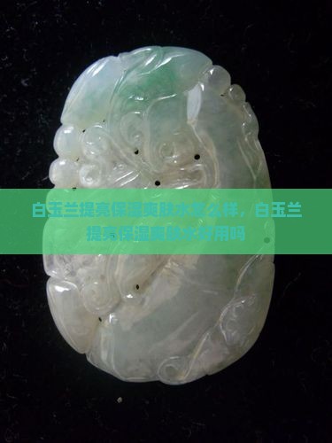 白玉兰提亮保湿爽肤水