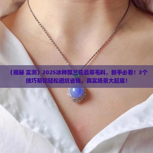 冰种飘兰花翡翠毛料