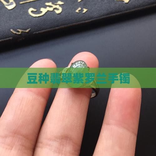 豆种翡翠紫罗兰手镯